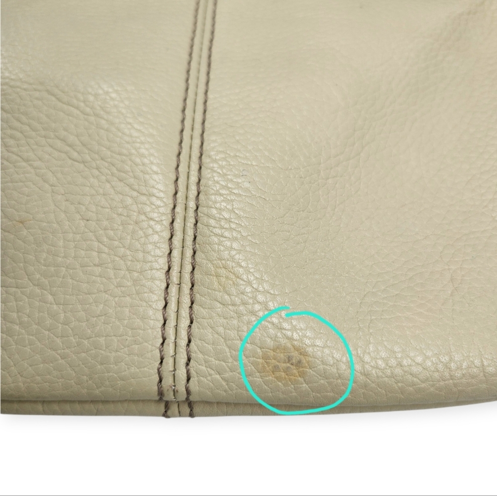 Tignanello Cream Tan Leather Outer Pouch Wallet Organizer Zip-Close Crossbody - Picture 12 of 12